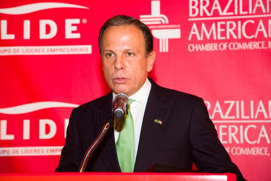 João Doria em evento do Lide (Foto: José Barbacena) João Doria em evento do Lide