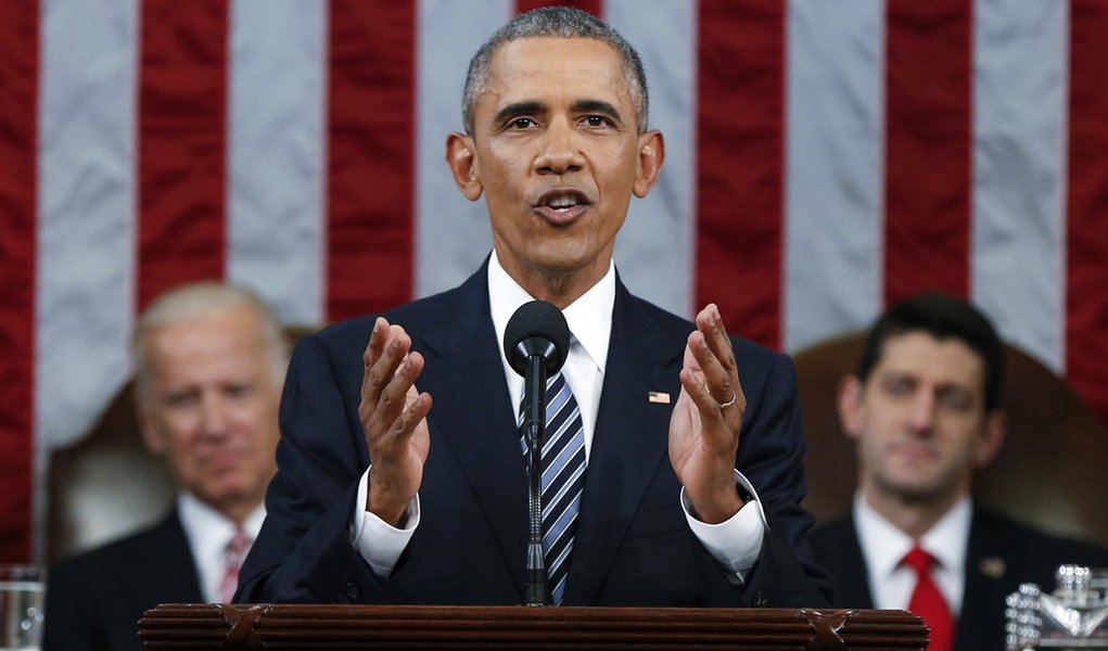 Presidente dos Estados Unidos, Barack Obama, durante discurso anual do Estado da União, em Washington. 13/01/2016 REUTERS/Evan Vucci/Pool (Foto: Romulo Faro) Presidente dos Estados Unidos, Barack Obama, durante discurso anual do Estado da União, em Washington. 13/01/2016 REUTERS/Evan Vucci/Pool