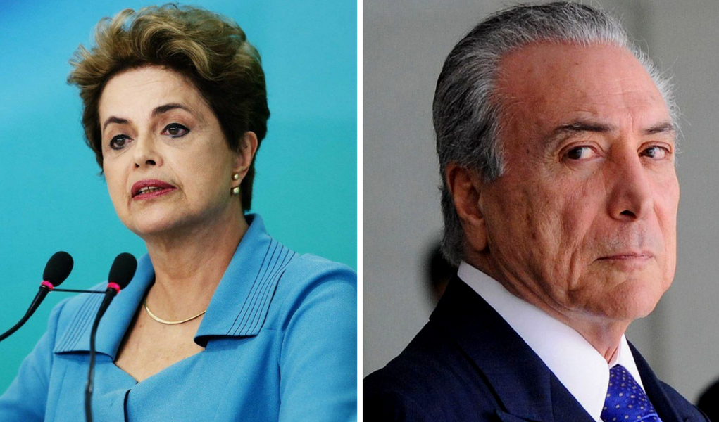 Dilma Rousseff e Michel Temer (Foto: Giuliana Miranda) Dilma Rousseff e Michel Temer