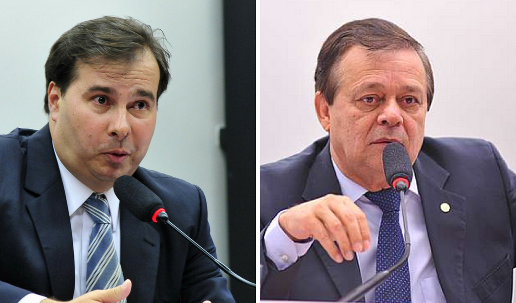 Rodrigo Maia e Jovair Arantes (Foto: Giuliana Miranda) Rodrigo Maia e Jovair Arantes