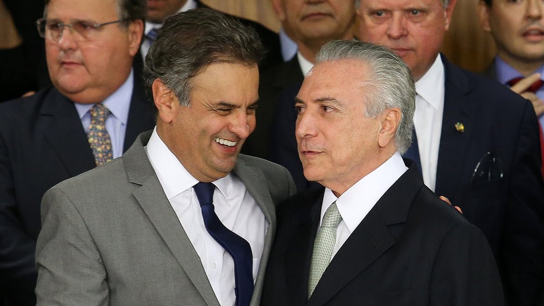 temer aecio (Foto: José Barbacena) temer aecio