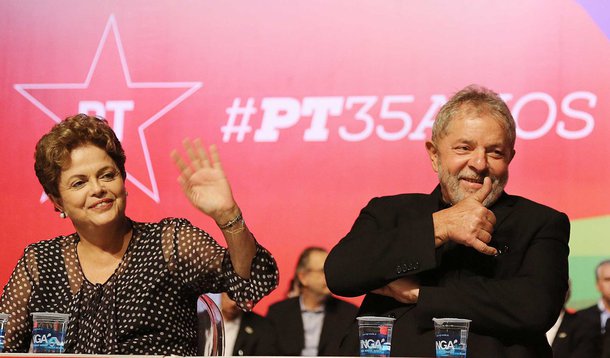 Com Dilma, Lula e Mujica, PT celebra 35 anos de fundação em BH Presidente Dilma, Lula, José Mujica e Pimentel foram ovacionados. Foto: Ricardo Stuckert / Instituto Lula (Foto: Amanda Lemes) Com Dilma, Lula e Mujica, PT celebra 35 anos de fundação em BH Presidente Dilma, Lula, José Mujica e Pimentel foram ovacionados. Foto: Ricardo Stuckert / Instituto Lula