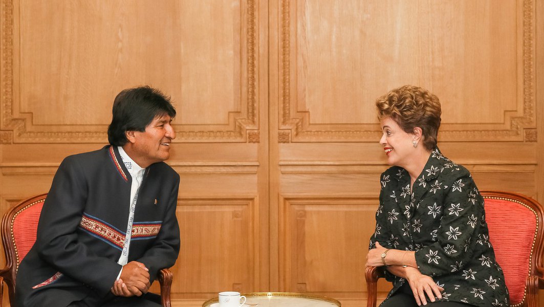 Paris - França, 29/11/2015. Presidenta Dilma Rousseff durante encontro bilateral com Presidente da Bolívia, Evo Morales. Foto: Roberto Stuckert Filho/PR (Foto: Gisele Federicce) Paris - França, 29/11/2015. Presidenta Dilma Rousseff durante encontro bilateral com Presidente da Bolívia, Evo Morales. Foto: Roberto Stuckert Filho/PR