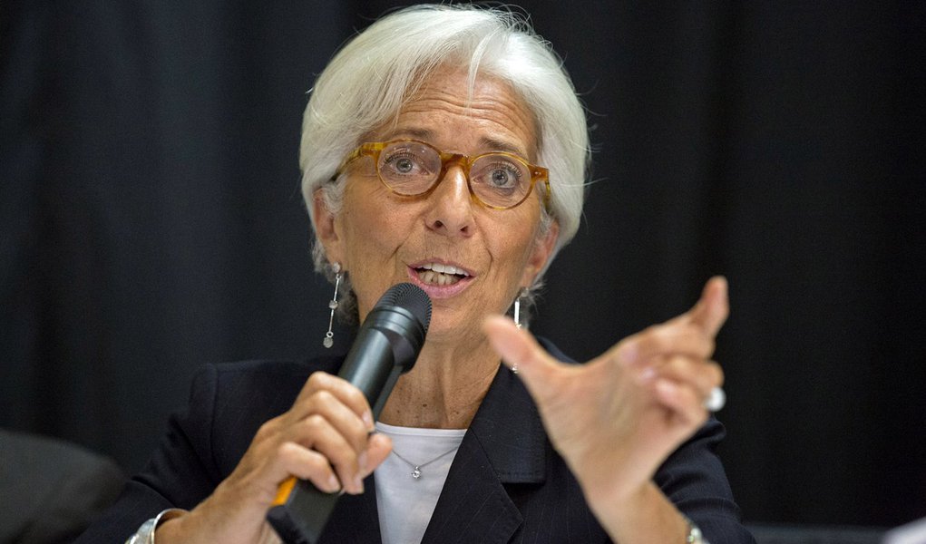 International Monetary Fund Managing Director Christine Lagarde speaks at the Monrovia City Hall Theater September 11, 201 in Monrovia, Liberia. Lagarde is on a several day visit to Liberia. IMF Staff Photo/Stephen Jaffe (Foto: Roberta Namour) International Monetary Fund Managing Director Christine Lagarde speaks at the Monrovia City Hall Theater September 11, 201 in Monrovia, Liberia. Lagarde is on a several day visit to Liberia. IMF Staff Photo/Stephen Jaffe