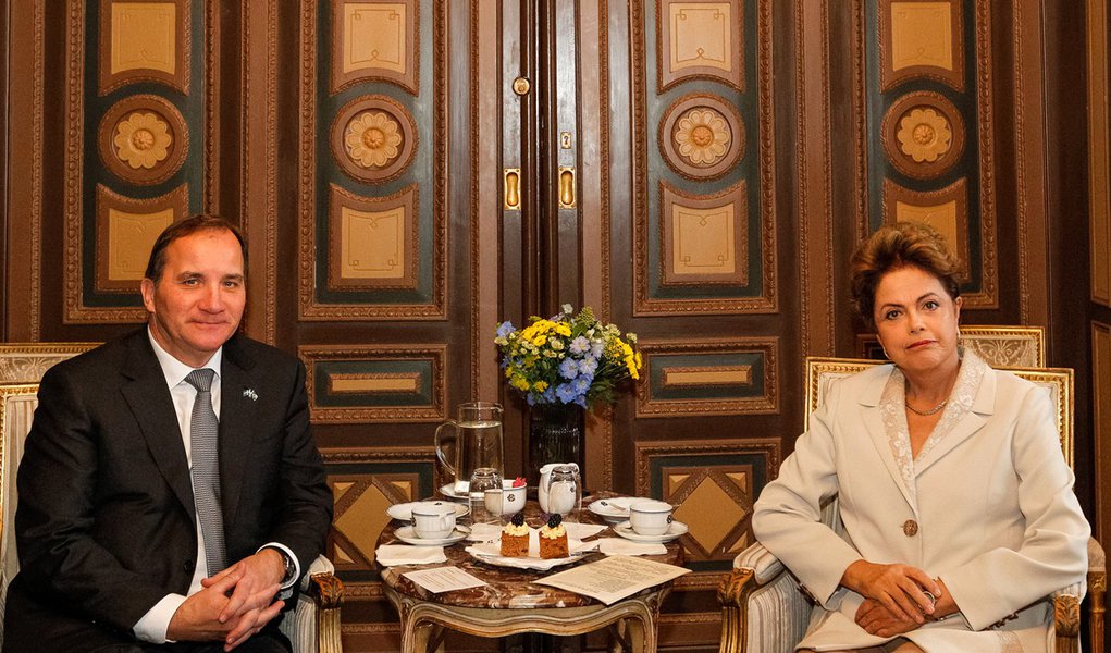 Estocolmo - Suécia, 19/10/2015. Presidenta Dilma Rousseff durante encontro com o primeiro-ministro da Suécia, Stefan Löfven. Foto: Roberto Stuckert Filho/PR (Foto: Paulo Emílio) Estocolmo - Suécia, 19/10/2015. Presidenta Dilma Rousseff durante encontro com o primeiro-ministro da Suécia, Stefan Löfven. Foto: Roberto Stuckert Filho/PR