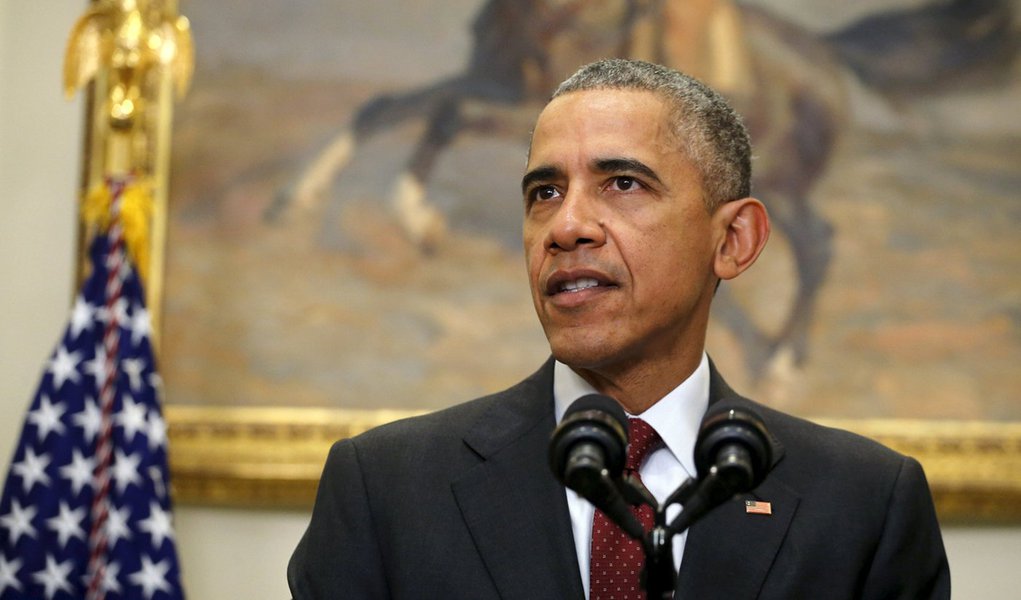 Presidente dos Estados Unidos, Barack Obama, em discurso na Casa Branca, em Washington, nesta quarta-feira. 25/11/2015 REUTERS/Carlos Barria (Foto: Paulo Emílio) Presidente dos Estados Unidos, Barack Obama, em discurso na Casa Branca, em Washington, nesta quarta-feira. 25/11/2015 REUTERS/Carlos Barria