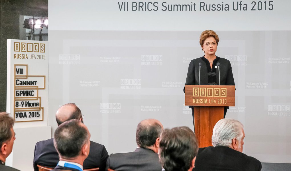 Ufá - Russia, 09/07/2015. Presidenta Dilma Rousseff durante VII Cúpula do BRICS. Foto: Roberto Stuckert Filho/PR (Foto: Gleisi Hoffmann) www.brasil247.com - Ufá - Russia, 09/07/2015. Presidenta Dilma Rousseff durante VII Cúpula do BRICS. Foto: Roberto Stuckert Filho/PR