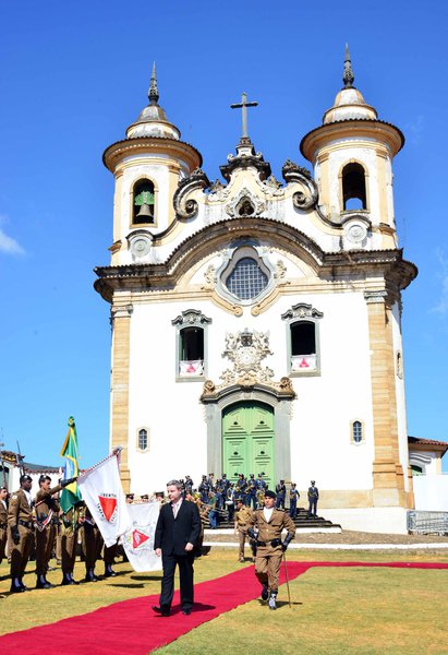 No Dia de Minas, Mariana vira capital simbólica (Foto: CARLOS ALBERTO/imprensa-mg-39150) No Dia de Minas, Mariana vira capital simbólica