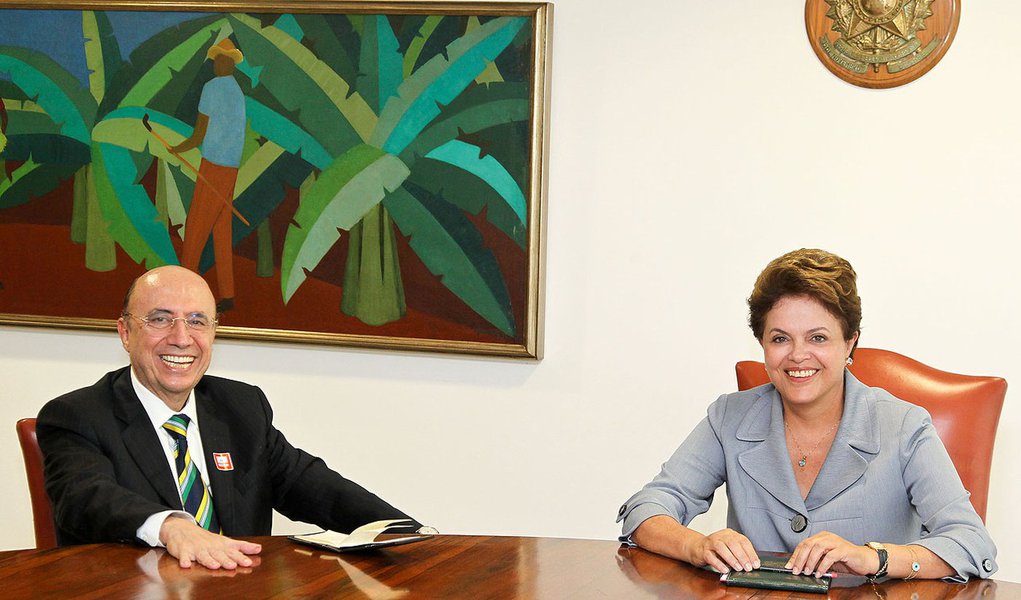 Brasília - DF, 14/03/2011. Presidenta Dilma Rousseff com Henrique Meirelles. Foto: Roberto Stuckert Filho/PR. (Foto: Felipe L. Goncalves) Brasília - DF, 14/03/2011. Presidenta Dilma Rousseff com Henrique Meirelles. Foto: Roberto Stuckert Filho/PR.