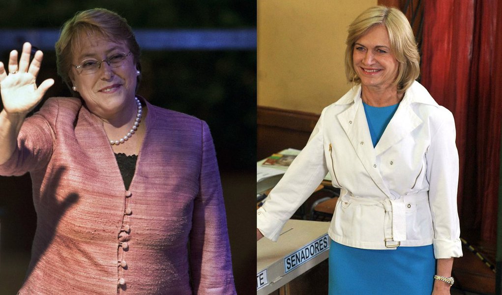 Socialista Michelle Bachelet vai disputar com a governista Evelyn Matthei o segundo turno das eleições do Chile. (Foto: Realle Palazzo-Martini) Socialista Michelle Bachelet vai disputar com a governista Evelyn Matthei o segundo turno das eleições do Chile.