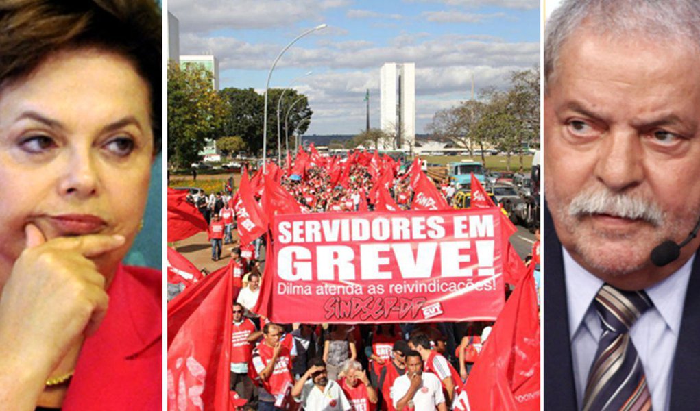 Tensão grevista opõe estilos de Dilma e Lula (Foto: Edição/247) Tensão grevista opõe estilos de Dilma e Lula