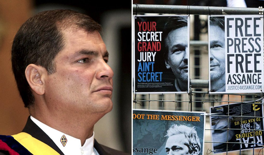 Correa se diz cético em relação a negociação no caso Assange (Foto: Reuters) Correa se diz cético em relação a negociação no caso Assange