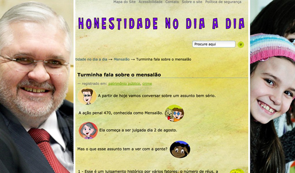 Turma de Gurgel ensina o mensalão para criancinhas (Foto: STF/Divulgação_Shutterstock) Turma de Gurgel ensina o mensalão para criancinhas