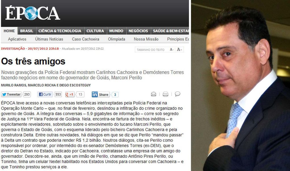 Segundo MPF, Época mentiu contra Marconi (Foto: Edição/247) Segundo MPF, Época mentiu contra Marconi
