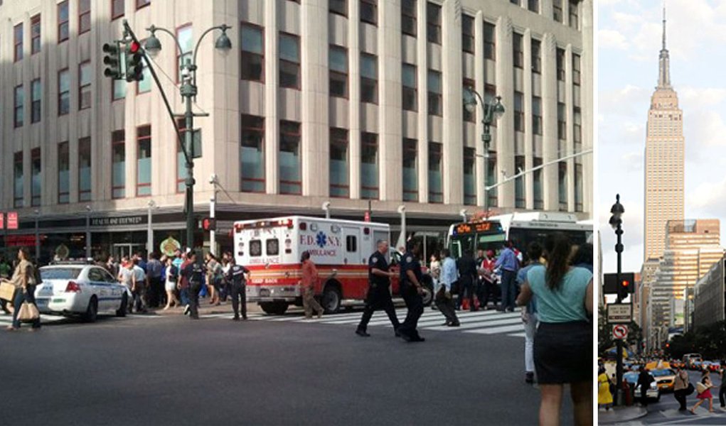 Tiroteio deixa 10 baleados em NY e atirador morre (Foto: Edição/247) Tiroteio deixa 10 baleados em NY e atirador morre