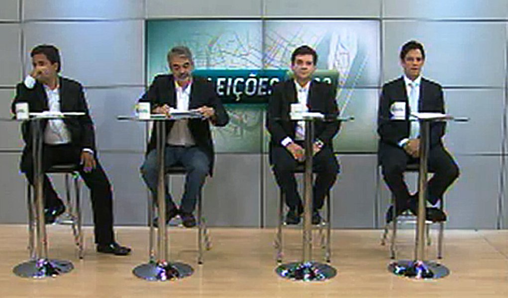 Humberto e Geraldo esquentam novo debate (Foto: Reprodução NE10) Humberto e Geraldo esquentam novo debate