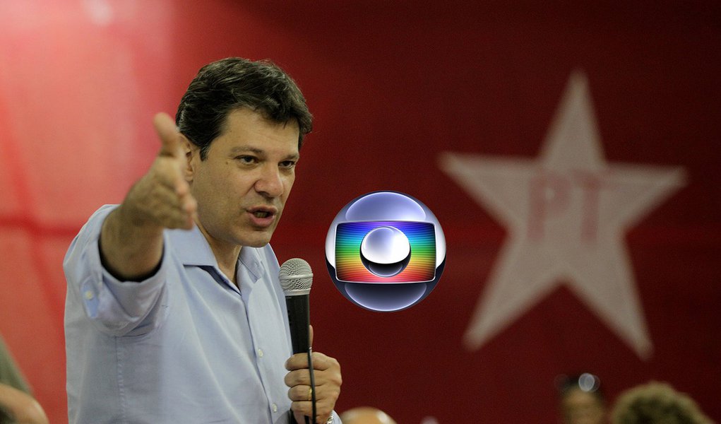 Globo cede e decide dar espaço diário a Haddad (Foto: Edição/247) Globo cede e decide dar espaço diário a Haddad
