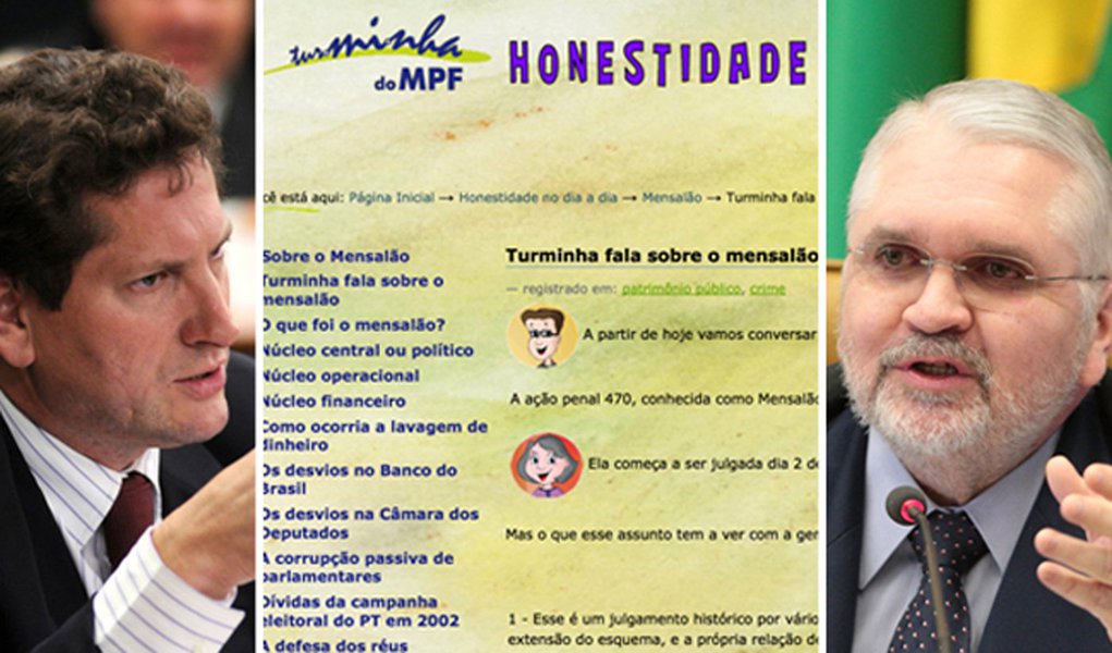 Na volta ao ar, Gurgel mantém mensalão em site (Foto: Edição/247) Na volta ao ar, Gurgel mantém mensalão em site