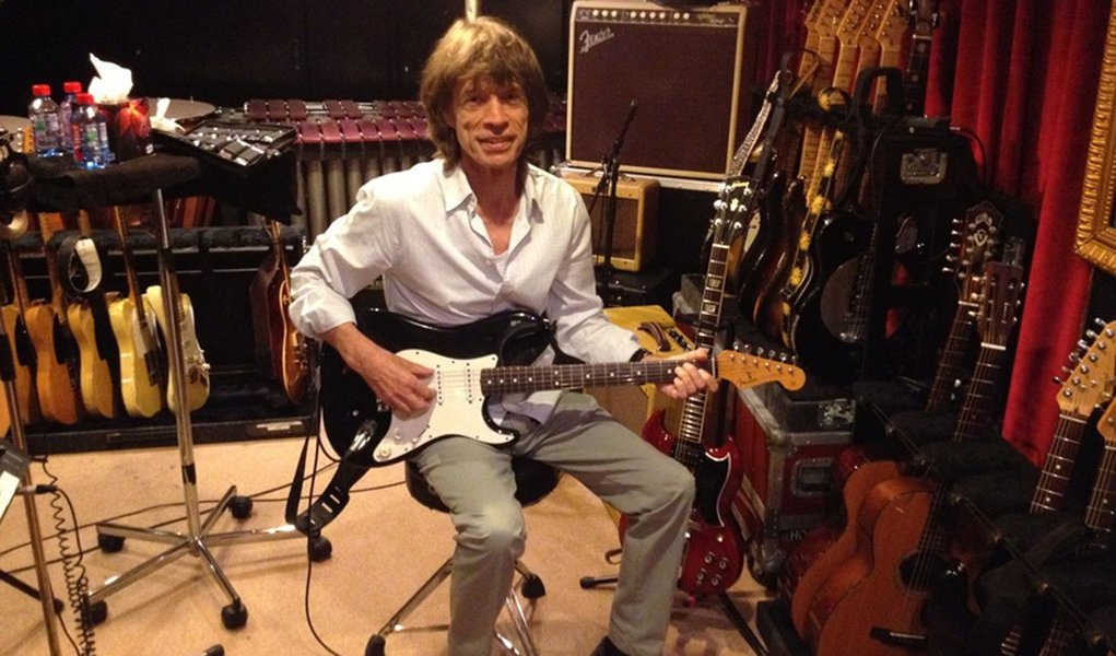 Rolling Stones gravam em estúdio em Paris (Foto: Reprodução/Whosay) Rolling Stones gravam em estúdio em Paris