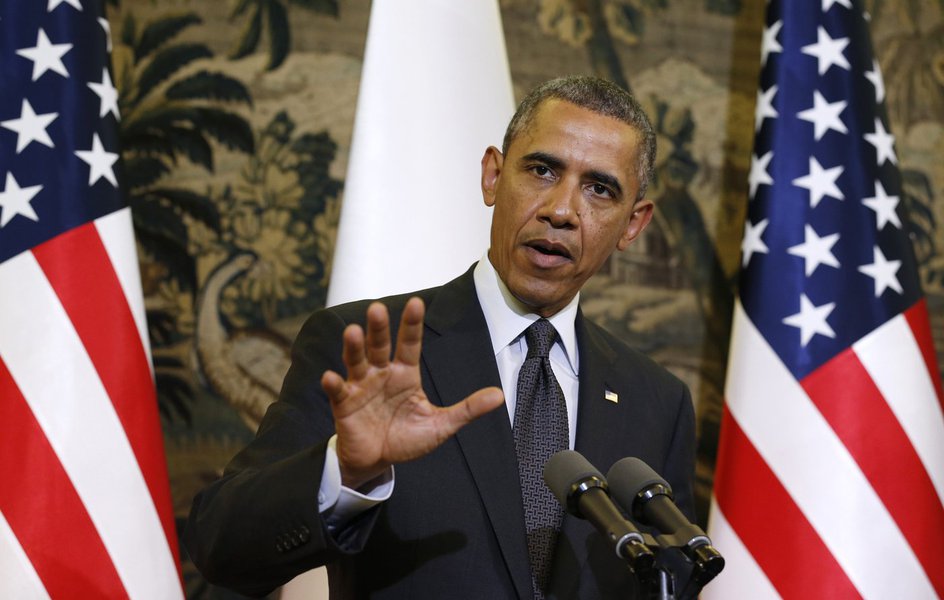 Presidente dos EUA, Barack Obama, durante coletiva de imprensa em Varsóvia. Obama garantiu à Polônia e a seus vizinhos do Leste Europeu nesta terça-feira que o compromisso dos Estados Unidos com a sua segurança é sagrado, no início de uma viagem de quatro (Foto: Gisele Federicce) Presidente dos EUA, Barack Obama, durante coletiva de imprensa em Varsóvia. Obama garantiu à Polônia e a seus vizinhos do Leste Europeu nesta terça-feira que o compromisso dos Estados Unidos com a sua segurança é sagrado, no início de uma viagem de quatro