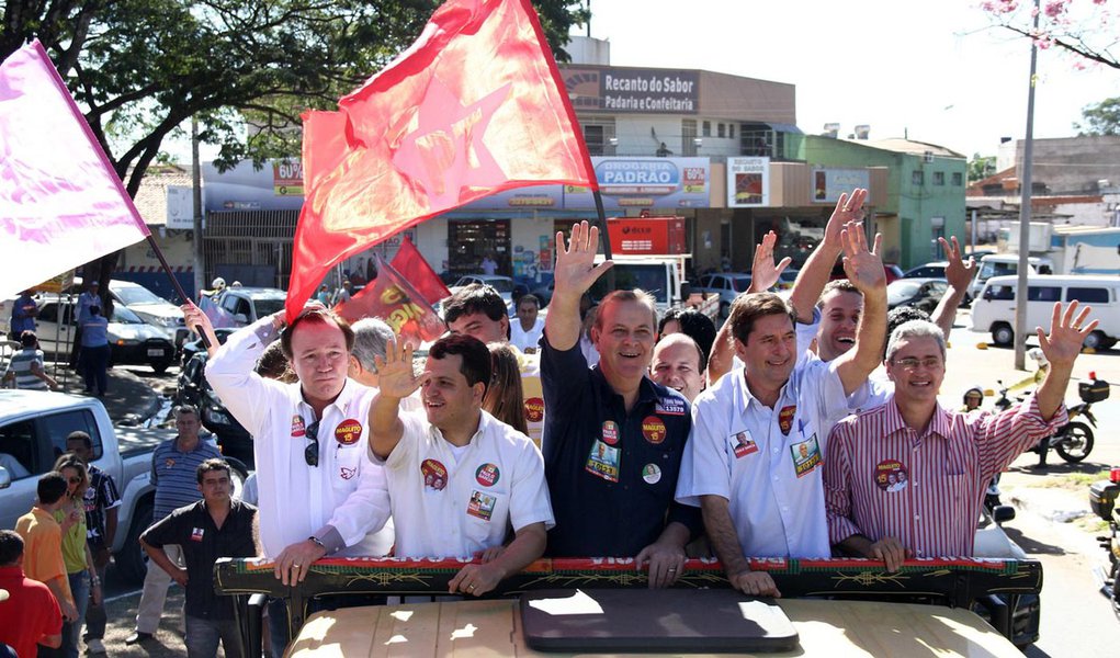 Paulo e Maguito fazem campanha conjunta (Foto: Divulgação) Paulo e Maguito fazem campanha conjunta
