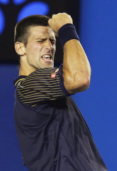 Djokovic faz história e é o primeiro tri na Austrália (Foto: Dennis Sabangan) Djokovic faz história e é o primeiro tri na Austrália