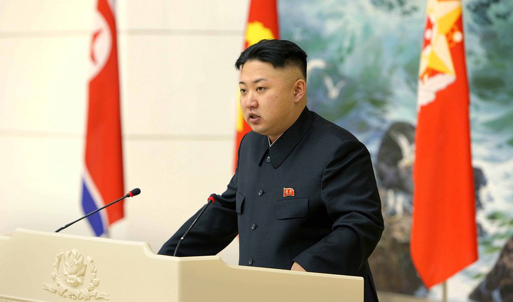 Kim Jong-un sugere fim de confronto com Coreia do Sul (Foto: KCNA) Kim Jong-un sugere fim de confronto com Coreia do Sul