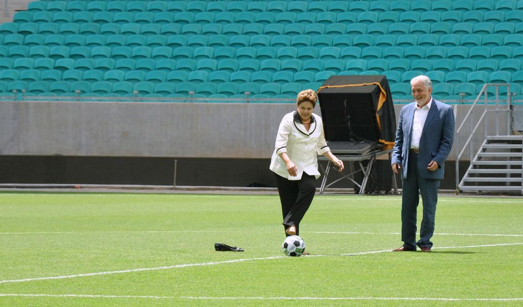 Dilma: "Vamos dar um show de bola para o mundo" (Foto: (2113) Mauro Akin Nassor / Fotoa) Dilma: "Vamos dar um show de bola para o mundo"