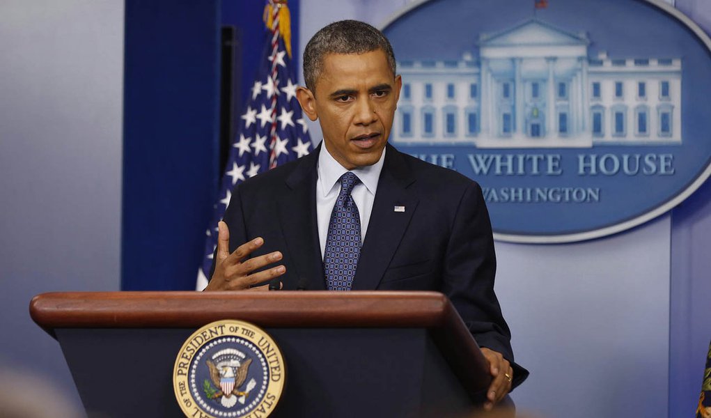 U.S. President Barack Obama speaks to the press about the economy in the White House Press Briefing Room in Washington, June 8, 2012. REUTERS/Larry Downing (UNITED STATES - Tags: POLITICS) (Foto: Leonardo Attuch) U.S. President Barack Obama speaks to the press about the economy in the White House Press Briefing Room in Washington, June 8, 2012. REUTERS/Larry Downing (UNITED STATES - Tags: POLITICS)