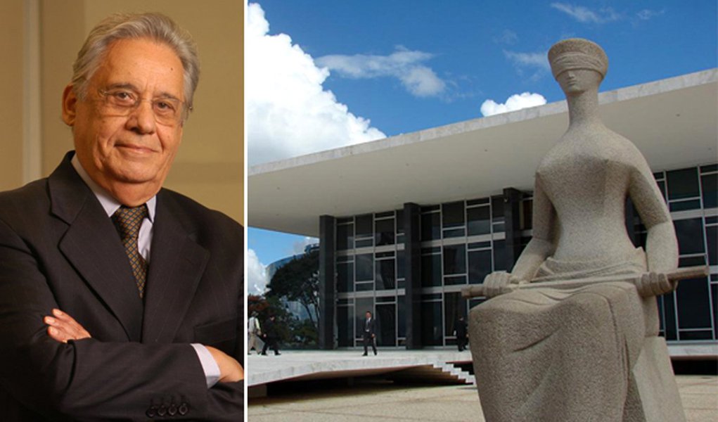 Depois de pressionar, FHC condena pressões sobre o STF (Foto: Montagem/247) Depois de pressionar, FHC condena pressões sobre o STF