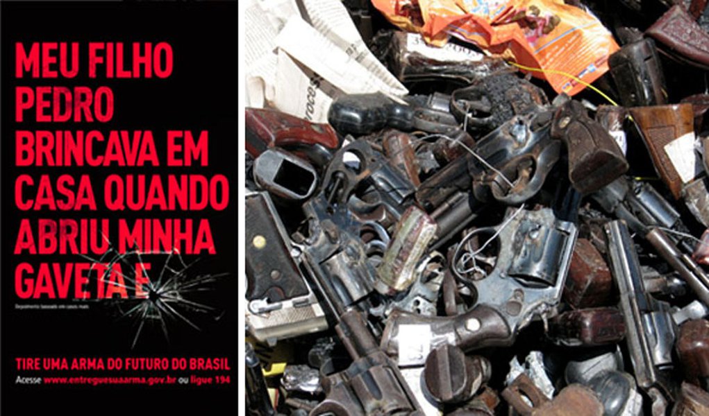 São Paulo tem semana do desarmamento (Foto: Montagem/247) São Paulo tem semana do desarmamento