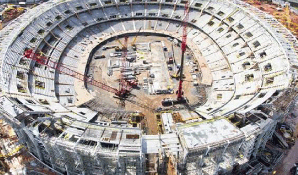Atraso compromete obra da Arena Fonte Nova (Foto: Divulgação) Atraso compromete obra da Arena Fonte Nova