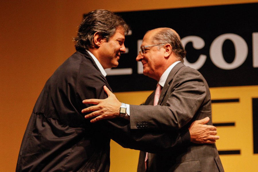 Alckmin: Haddad terá 'todo o apoio' para cumprir metas (Foto: Leo Martins/Frame) Alckmin: Haddad terá 'todo o apoio' para cumprir metas