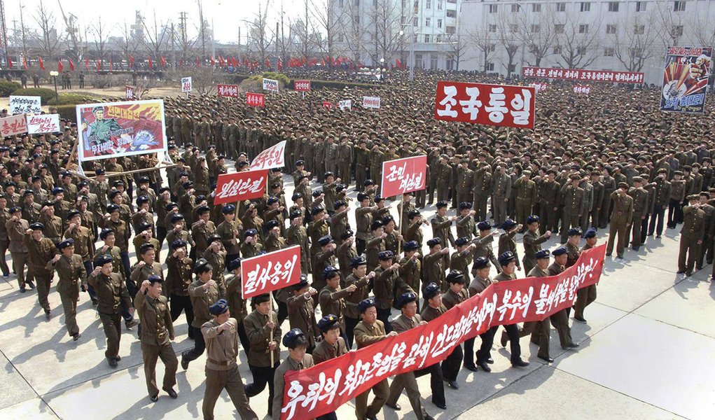 Exército norte-coreano "ratificou" ataque aos EUA (Foto: KCNA) Exército norte-coreano "ratificou" ataque aos EUA