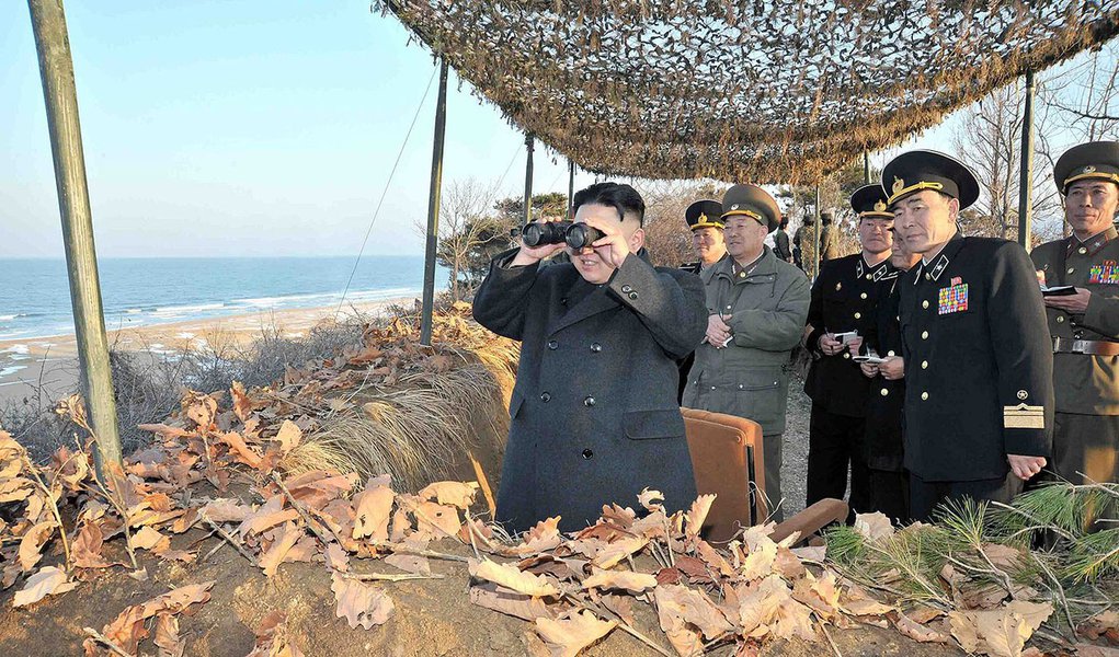 Coreia do Norte vê guerra "a qualquer momento" (Foto: KCNA) Coreia do Norte vê guerra "a qualquer momento"
