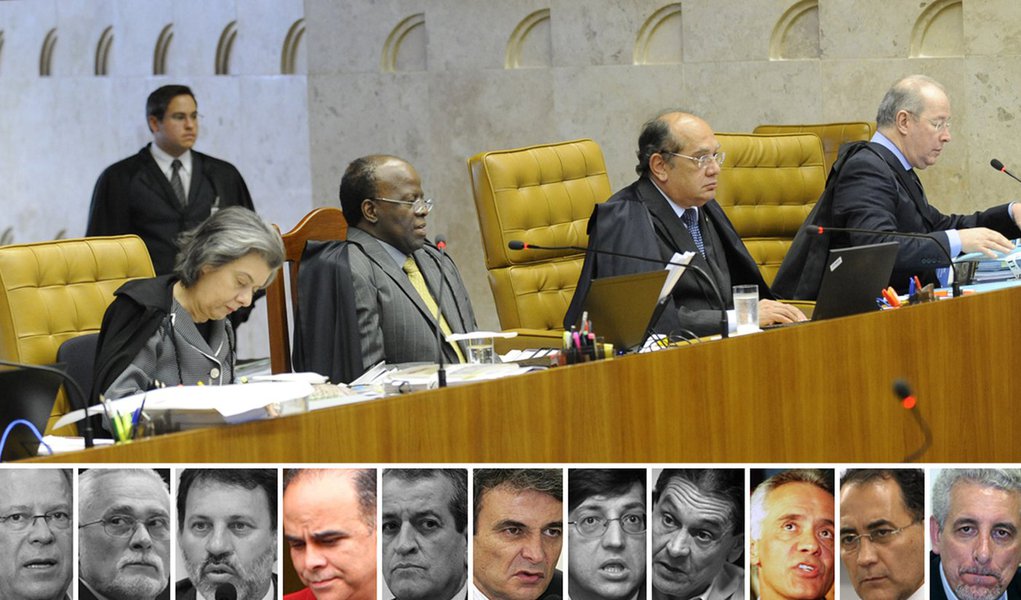 Barbosa culpa Pizzolato e Valério por peculato (Foto: Edição/247) Barbosa culpa Pizzolato e Valério por peculato