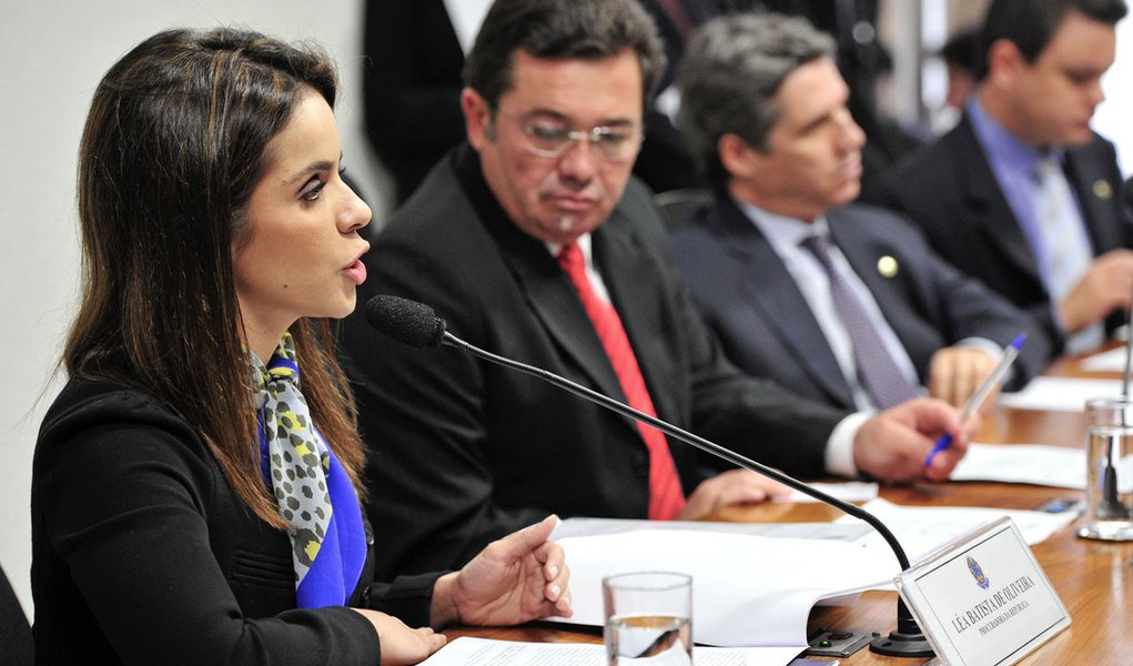Silêncio é estratégia da quadrilha, diz procuradora (Foto: Geraldo Magela/Agência Senado) Silêncio é estratégia da quadrilha, diz procuradora