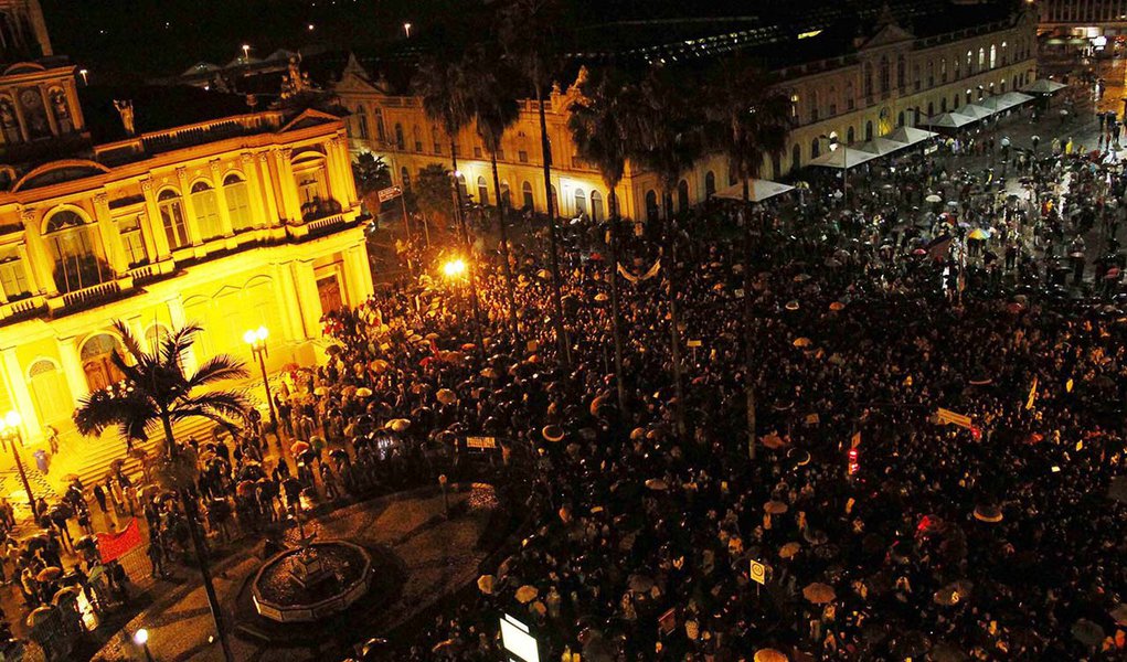 SDS reduz para 52 mil número de manifestantes (Foto: AImagem/Futura Press/Folhapress) SDS reduz para 52 mil número de manifestantes