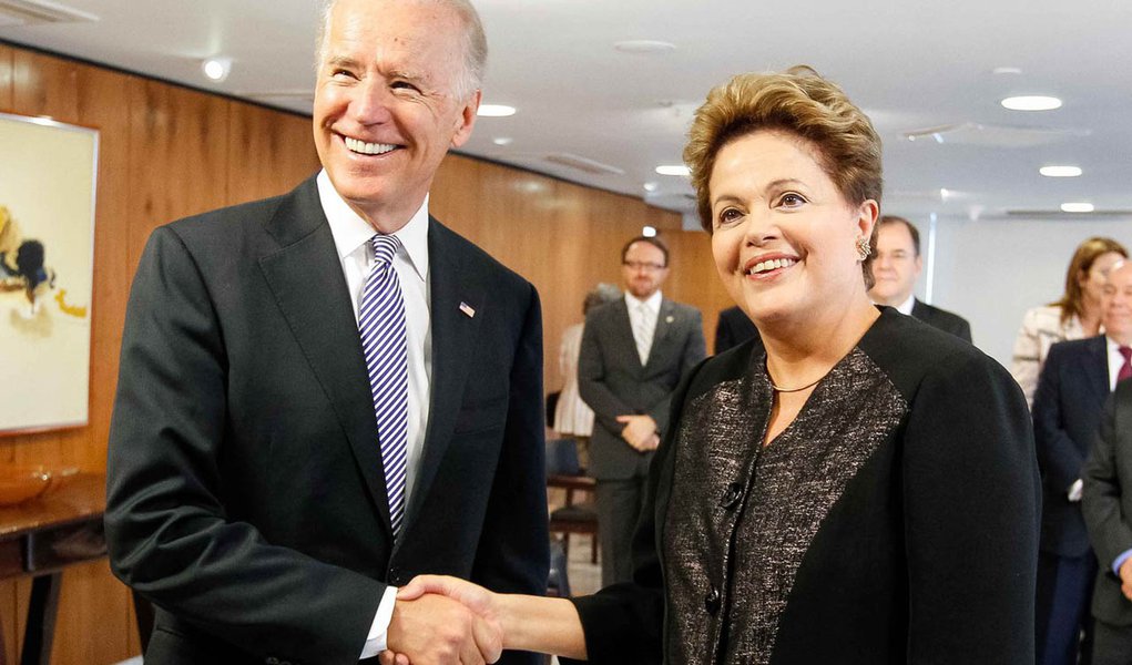 Vice dos EUA diz que Brasil é exemplo de democracia (Foto: Roberto Stuckert Filho) Vice dos EUA diz que Brasil é exemplo de democracia