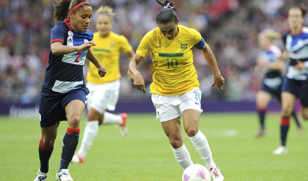 Seleção feminina sofre primeira derrota em Londres (Foto: Paul Hackett/Reuters) Seleção feminina sofre primeira derrota em Londres