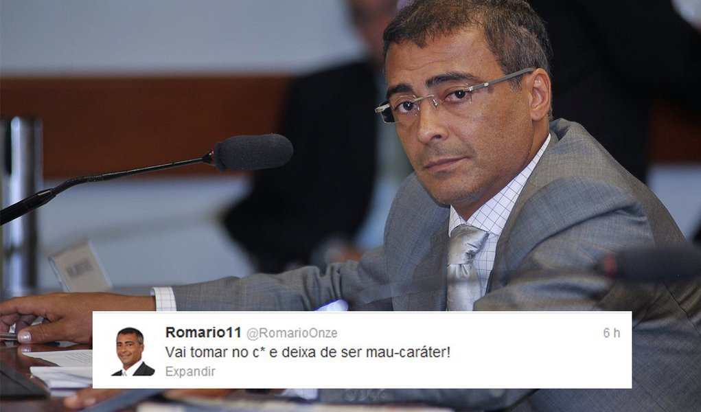 Incomodado, Romário ataca colunista e Veja no Twitter (Foto: Edição/247 ) Incomodado, Romário ataca colunista e Veja no Twitter