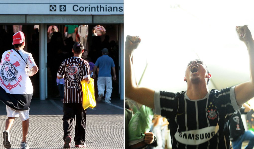 Cores do Corinthians tomam 'day after' em SP (Foto: Edição/247) Cores do Corinthians tomam 'day after' em SP