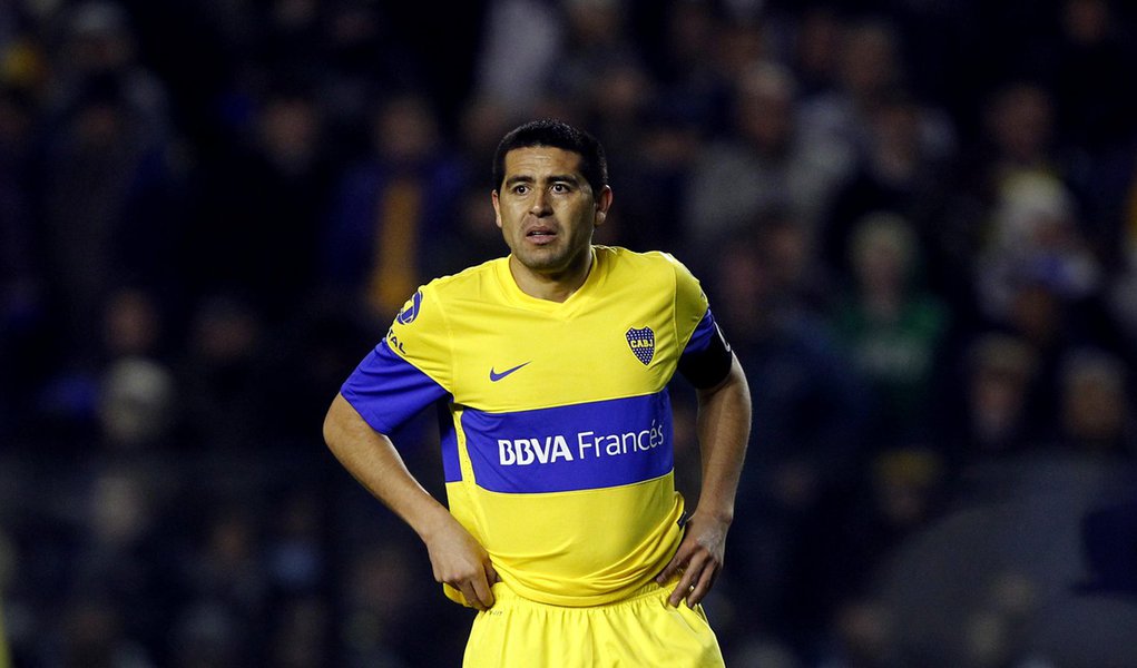 Cruzeiro admite negociação com Riquelme, do Boca (Foto: Marcos Brindicci/REUTERS ) Cruzeiro admite negociação com Riquelme, do Boca