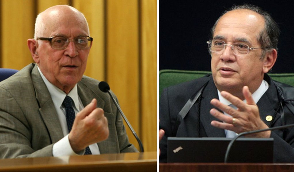 Dalmo Dallari sobre Gilmar Mendes: “Eu não avisei?” (Foto: Edição/247) Dalmo Dallari sobre Gilmar Mendes: “Eu não avisei?”