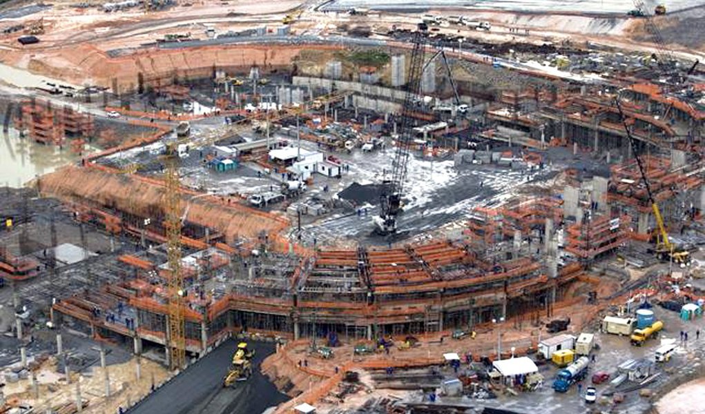 Arena Pernambuco atinge 40% de conclusão (Foto: Odebrecht/Divulgação) Arena Pernambuco atinge 40% de conclusão