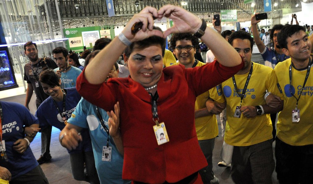 Até "Dilma" foi à Campus Party (Foto: Felipe L. Gonçalves/247) Até "Dilma" foi à Campus Party