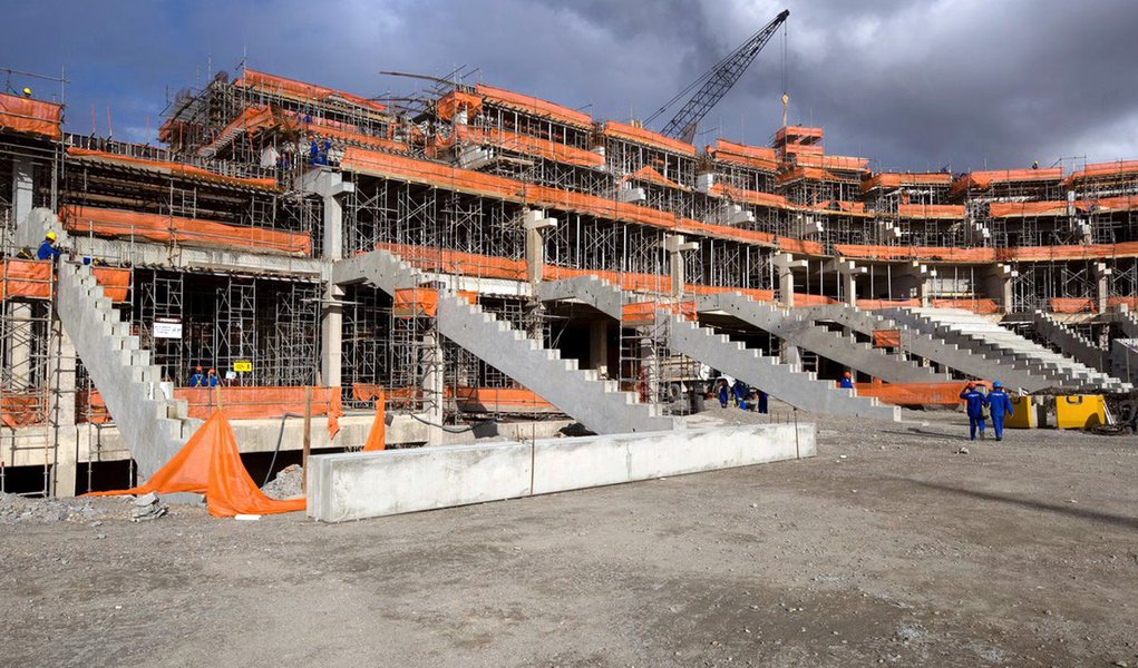 Greve acaba na Arena-PE e Odebrecht promete analisar pauta de reivindicações (Foto: Odebrecht/Divulgação) Greve acaba na Arena-PE e Odebrecht promete analisar pauta de reivindicações