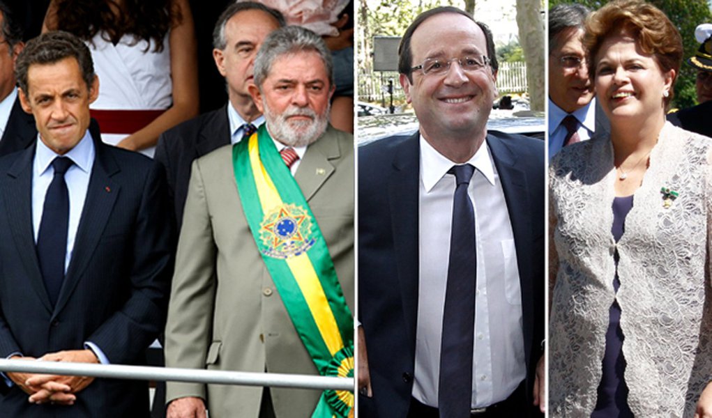 Lula-Sarkô era interesse. Dilma-Hollande é amor (Foto: Folhapress_Divulgação_Reuters_Folhapress) Lula-Sarkô era interesse. Dilma-Hollande é amor