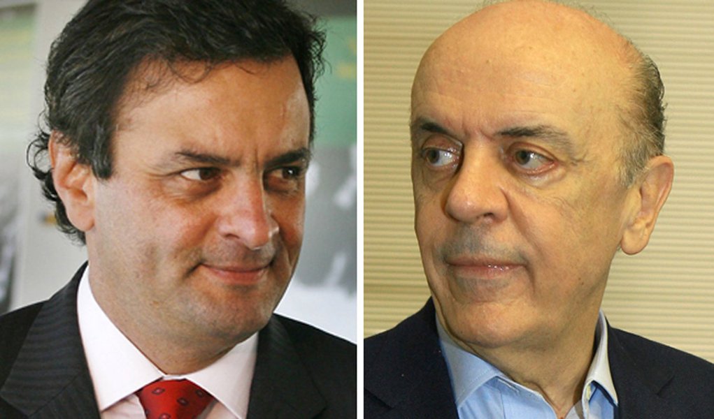 Aécio rifa Serra em São Paulo e se afasta de 2014 (Foto: Folhapress) Aécio rifa Serra em São Paulo e se afasta de 2014