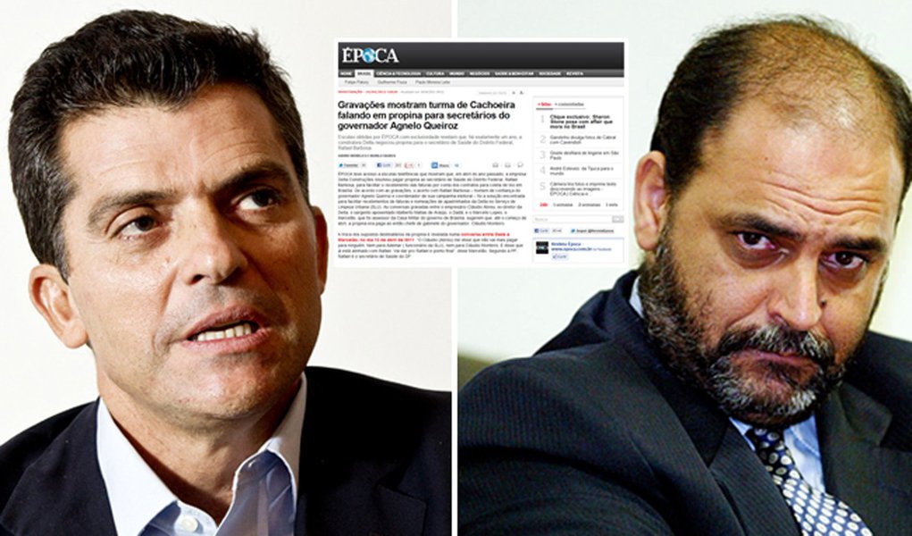 Época também foi usada em defesa da Delta (Foto: Eduardo Knapp/Folhapress_Divulgação_Adriano Machado/Folhapress) Época também foi usada em defesa da Delta